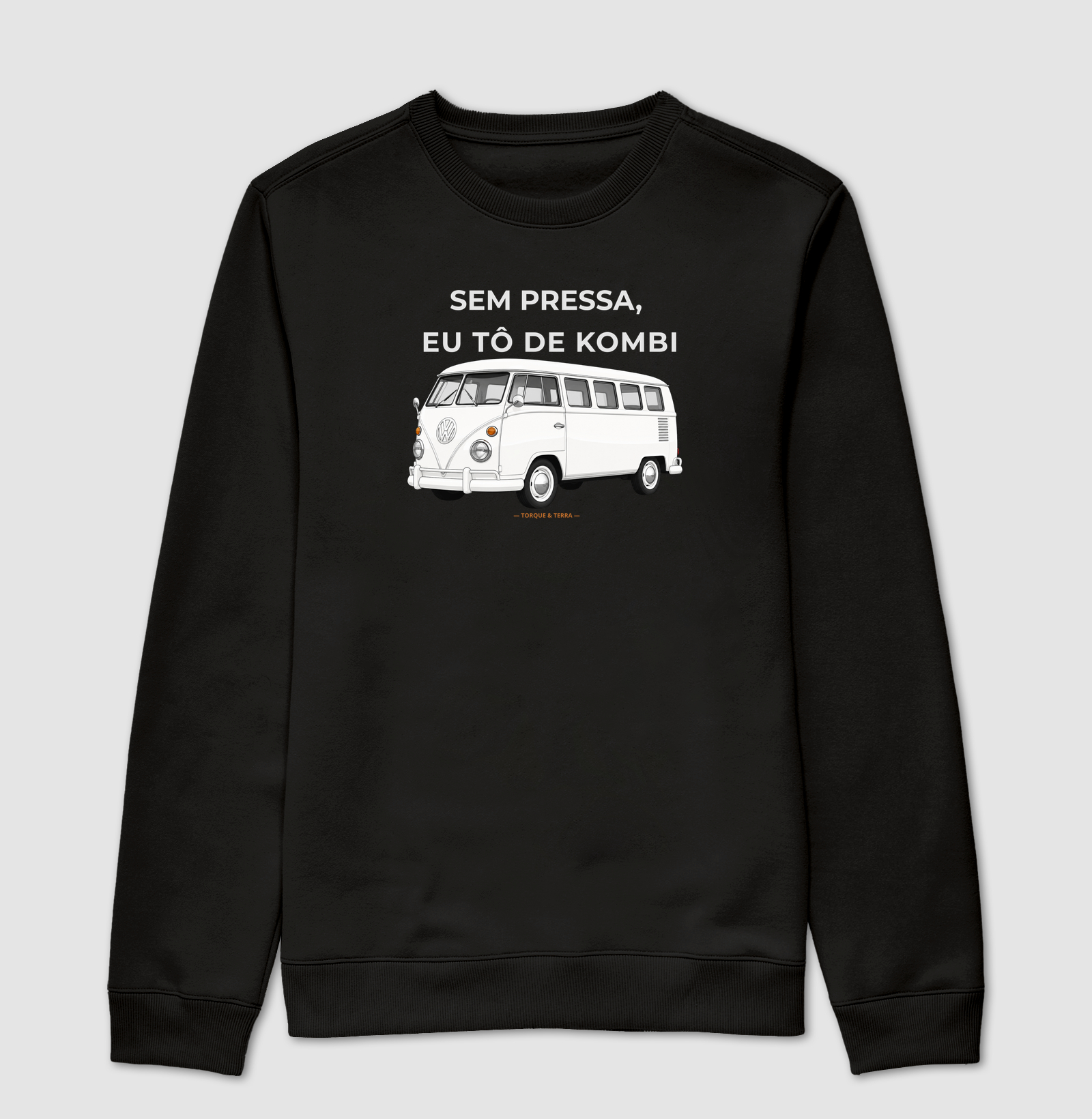 Sem pressa, eu tô de Kombi - branca