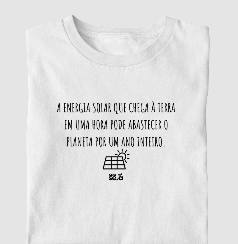 energia solar que chega a Terra