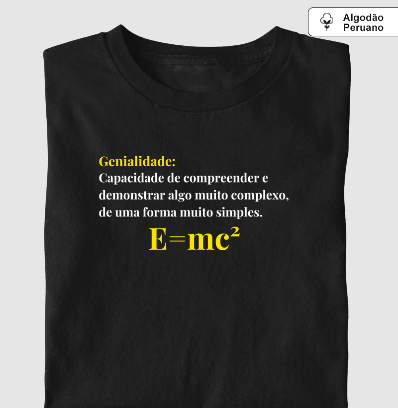 Genialidade: E=mc²