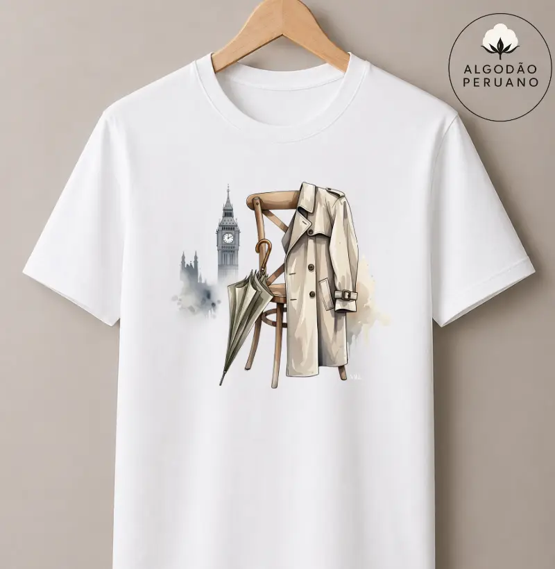 Camiseta Algodão Peruano - Charme Londrino