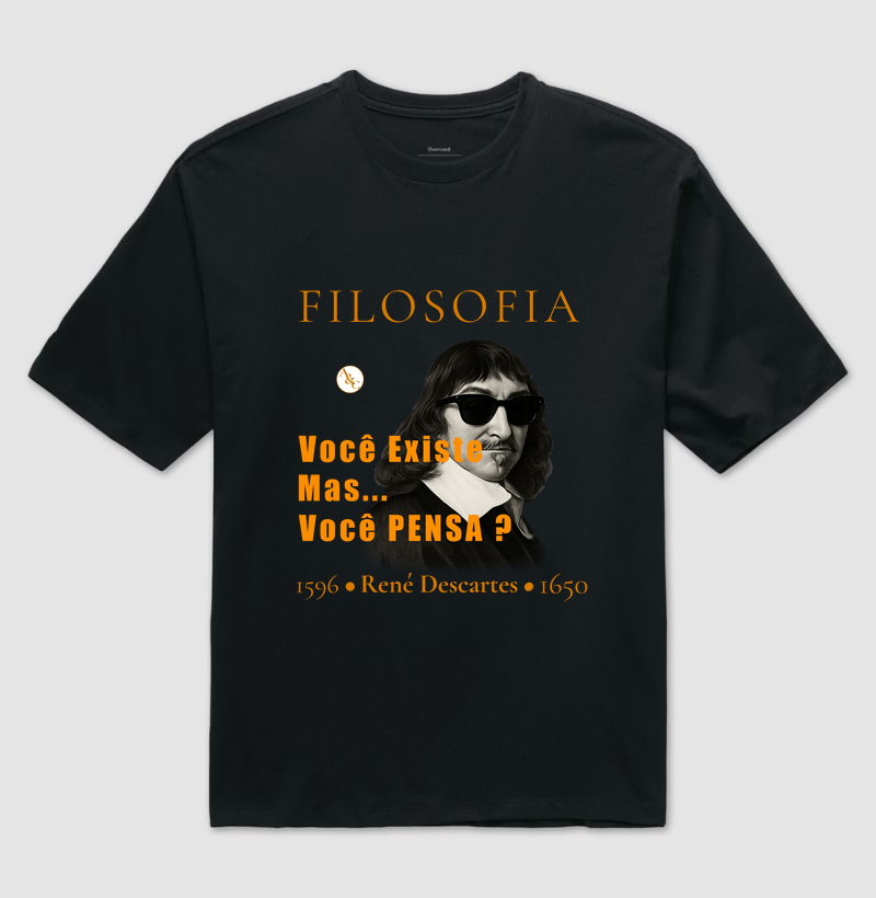 Camiseta Filosofia - Descartes
