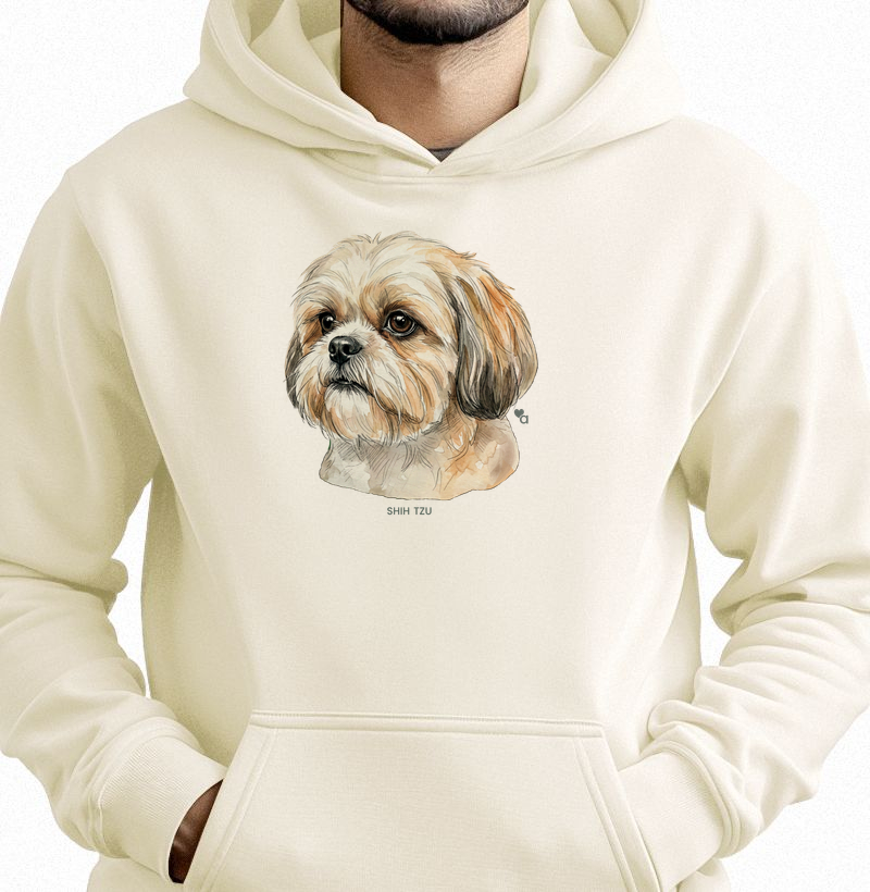 Cães - Shih Tzu - Moletom Hoodie
