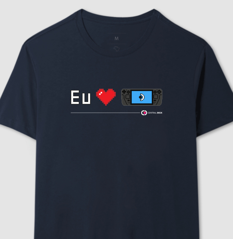 Camiseta Eu <3 Steam Deck