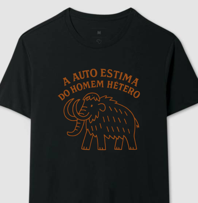Camiseta A AUTO ESTIMA DO HOMEM HÉTERO