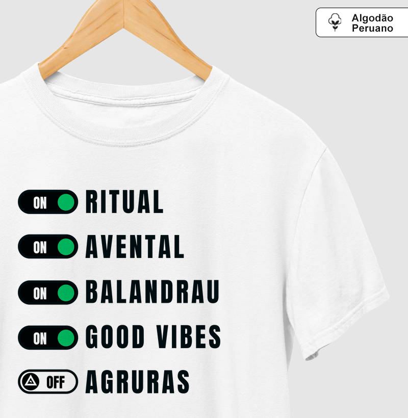 Camiseta Checklist 2 - Mr. GADU - Algodão Peruano