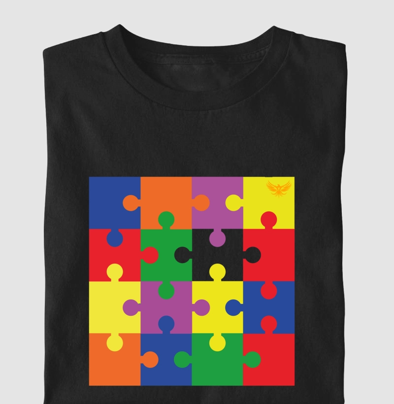 Autismo peça que me complementa quadrado