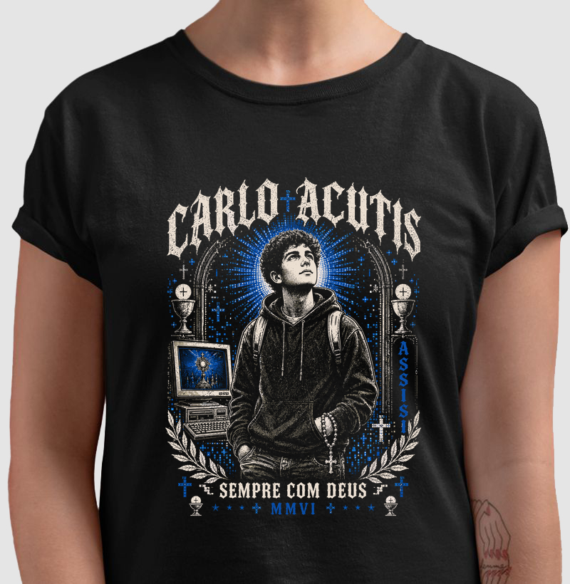 São Carlo Acustis - Sempre com Deus - Streetwear