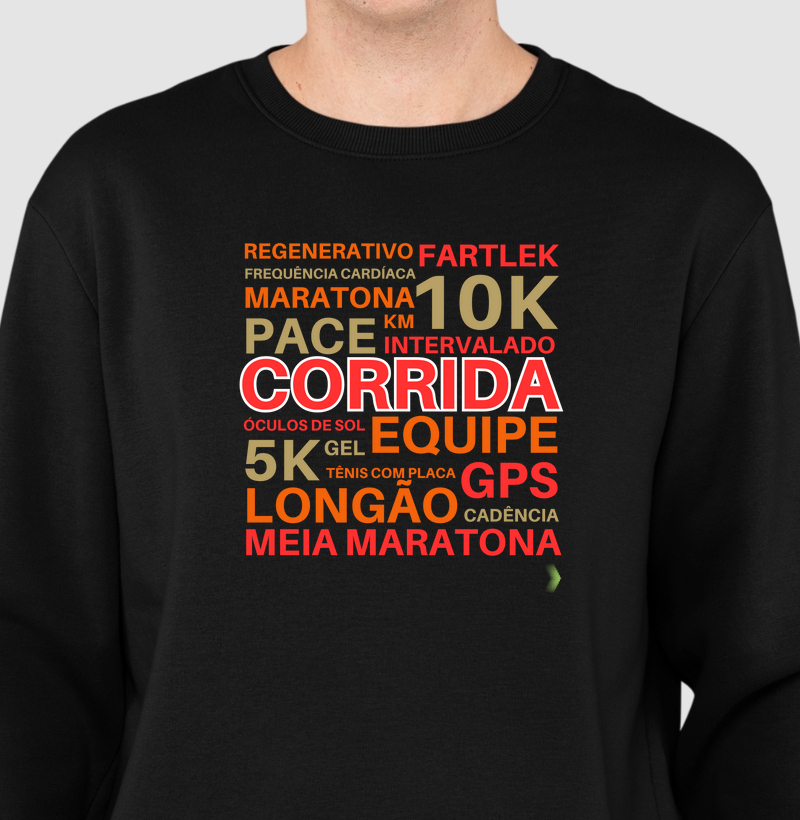 Nuvem de palavras da corrida