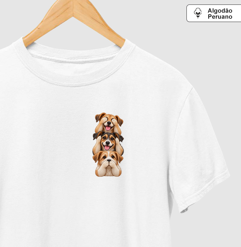 Ver, ouvir e falar versão SRD (minimal) - Camiseta Algodão Peruano
