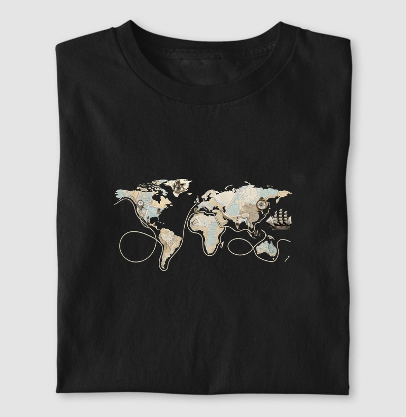 Mapa mundi - Algodão 30.1