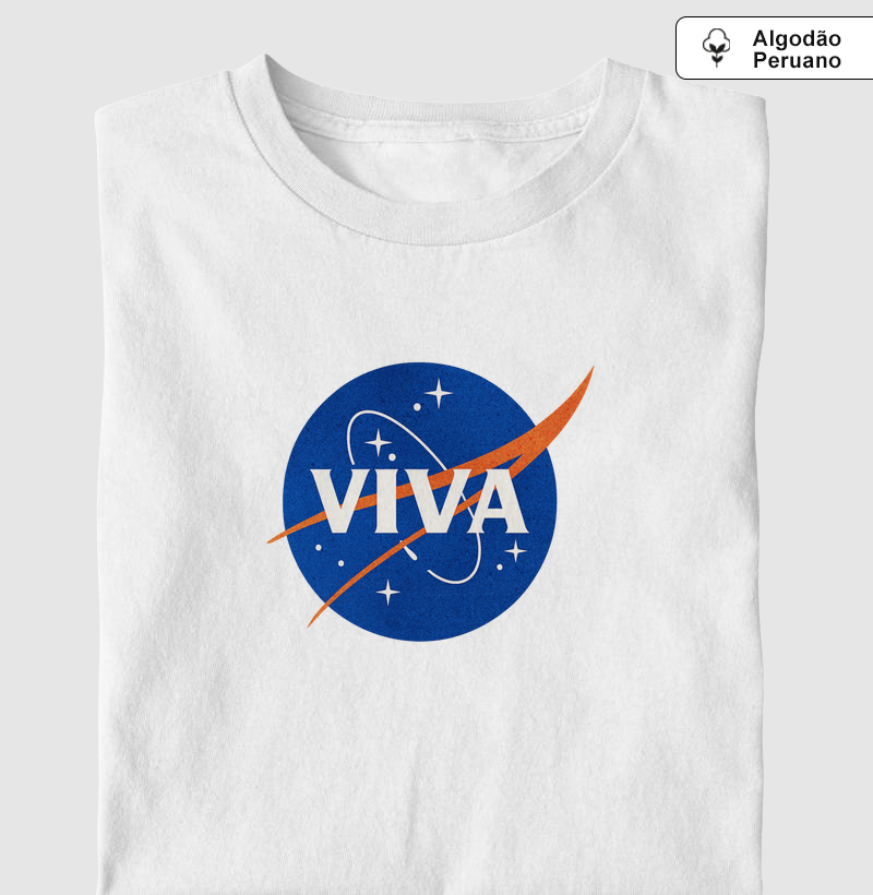VIVA OFICIAL CO. - NASA - Camiseta Algodão Peruano