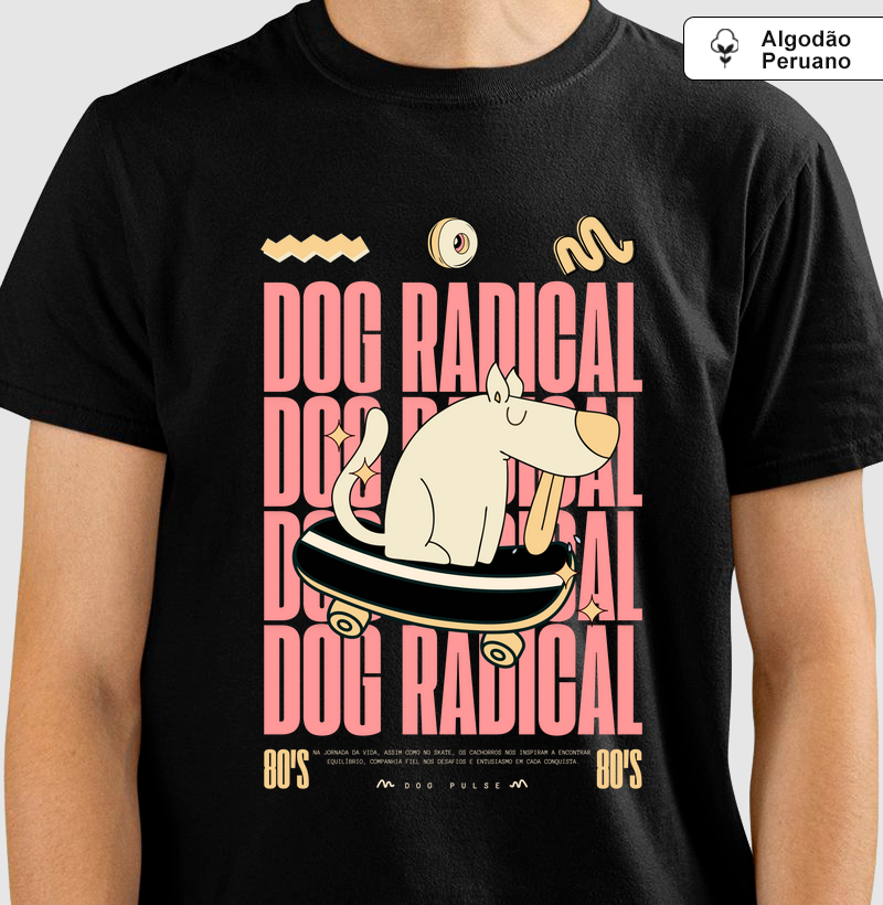 Camiseta Algodão Peruano Dog Pulse Radical - Dog On Fire