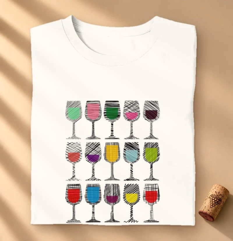 Camiseta Wine Palette