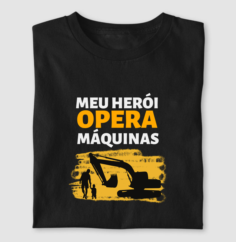 meu herói opera máquinas - escavadeira