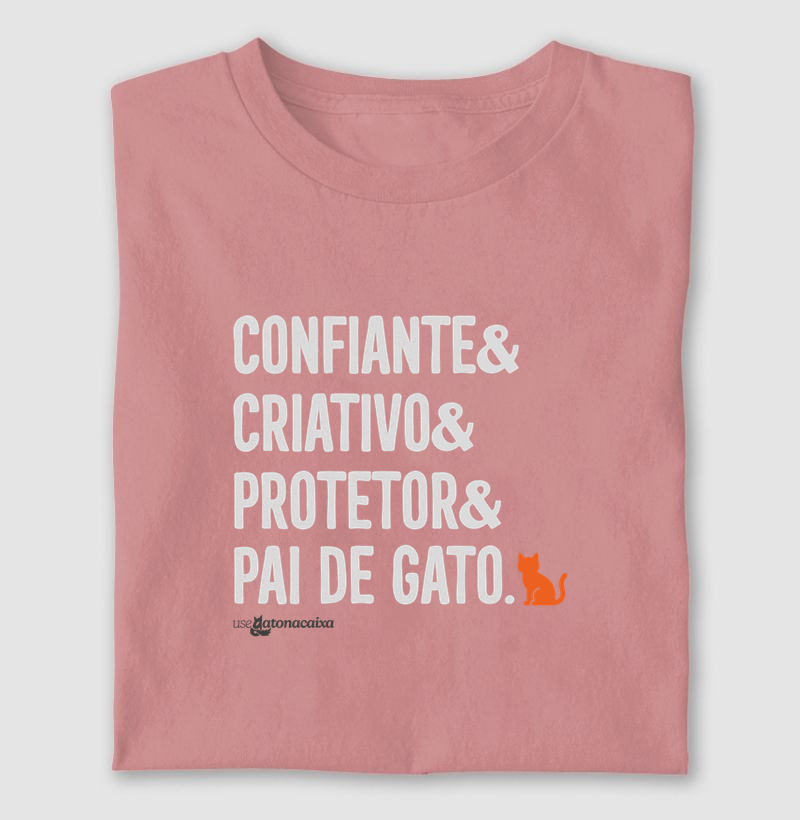 Confiante, criativo, protetor e pai de gato