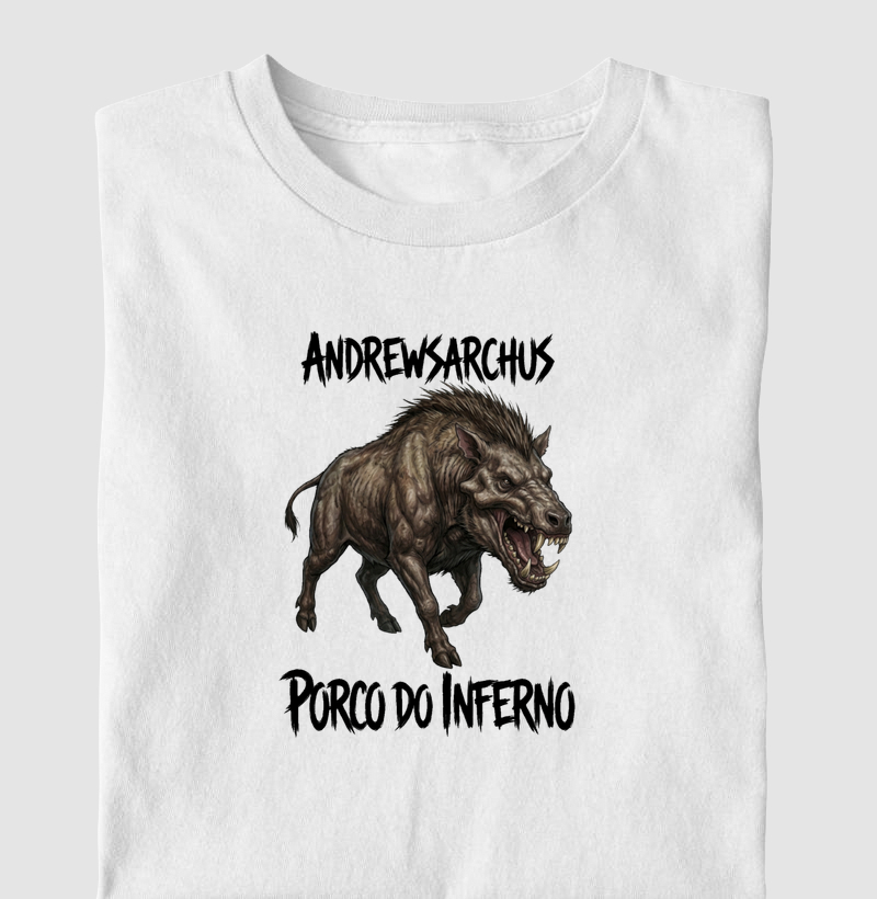 Camiseta Dinossauro Porco Do Inferno Ataque Algodão Premium Dinoloco 