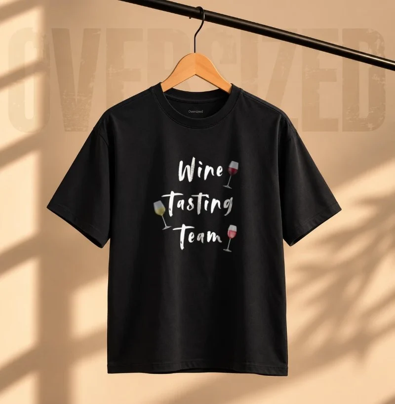 Camiseta Wine Tasting Team - Camiseta Oversized
