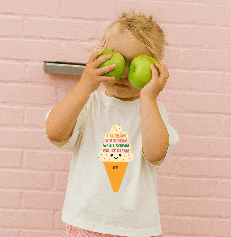 Camiseta Infantil Ice Cream B&B