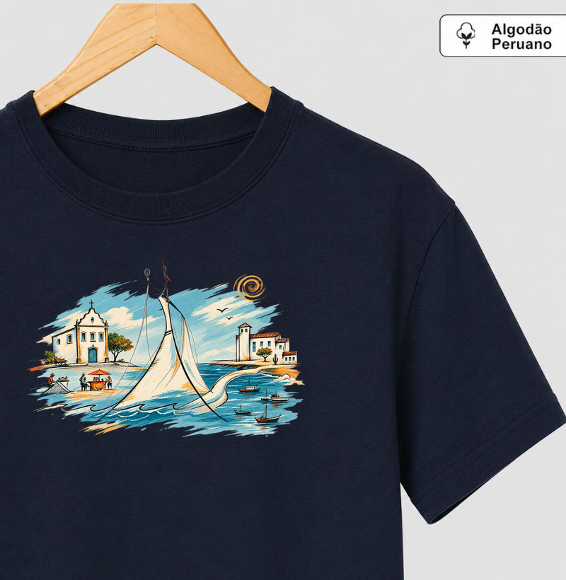 Maré da Bahia - Camiseta Algodão Peruano