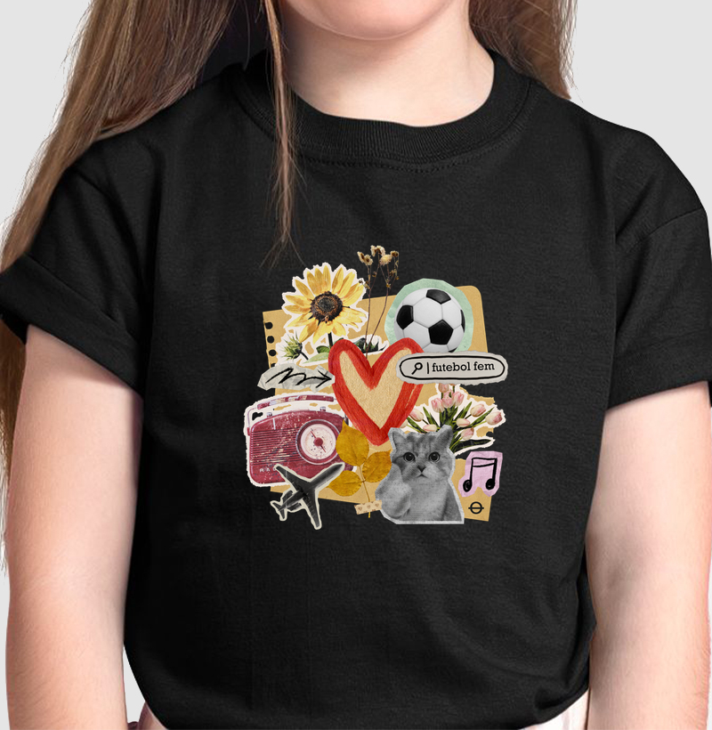 colagem futebol fem e outros amores gato