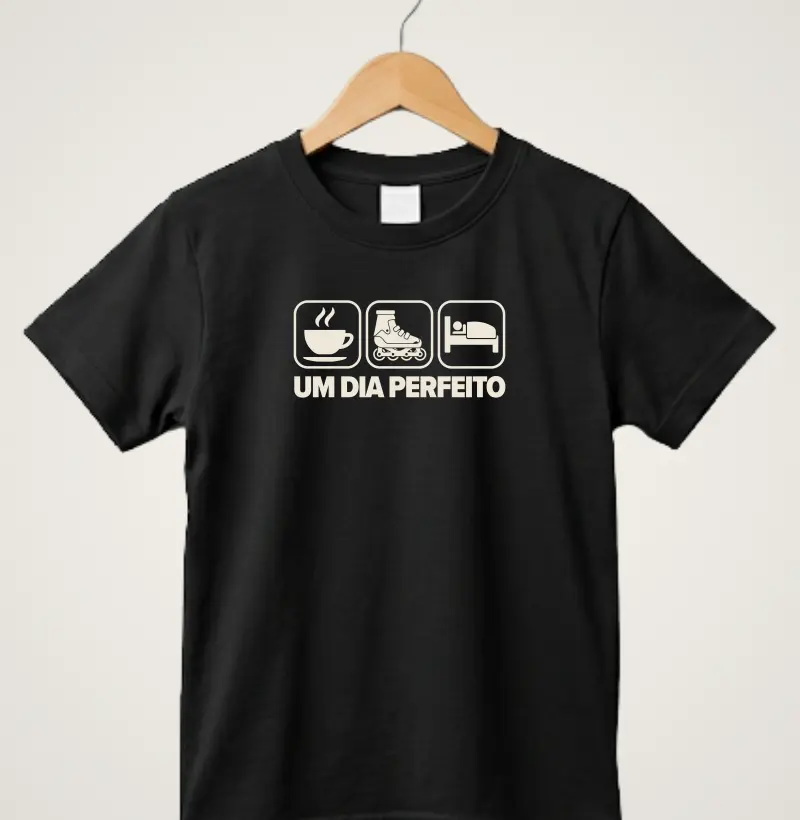 Um dia perfeito - Inline - Camiseta Infantil