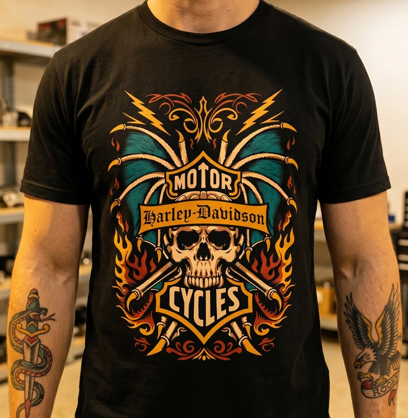 Biker Skull – Motor Cycles