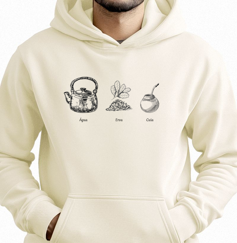 Moletom Água Erva Cuia (com capuz)