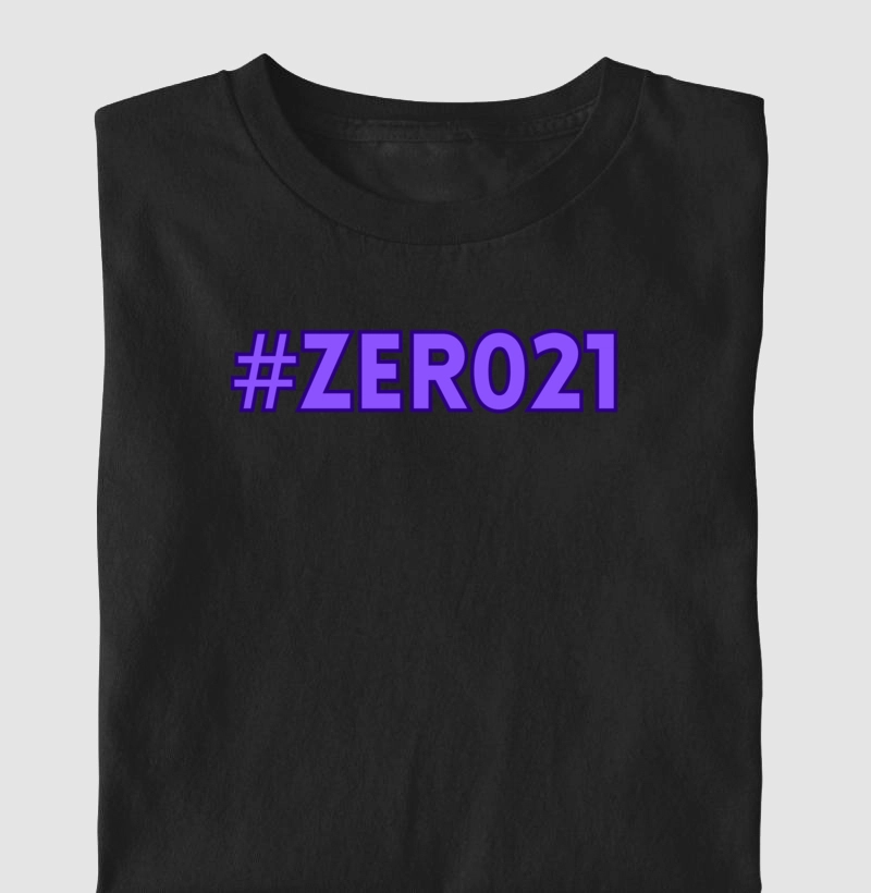 Camiseta #ZERO21 Lilac