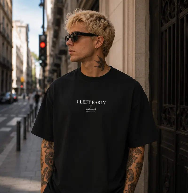 Camiseta Oversized No Energy Today – No Plan Club