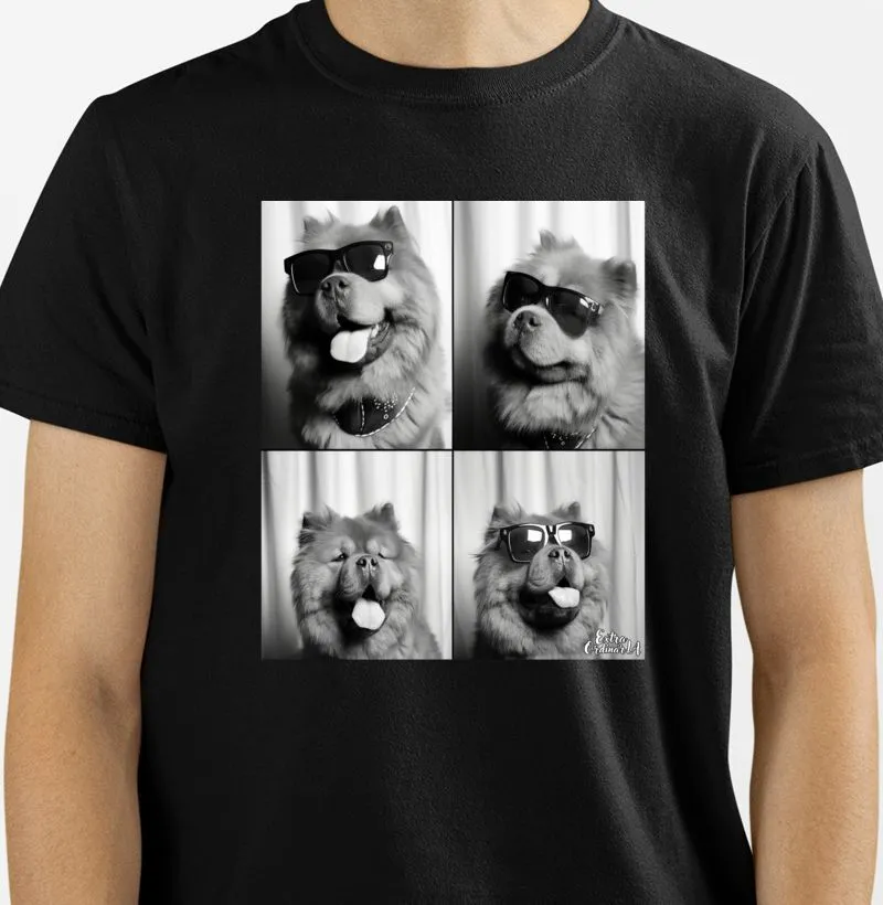 Chow Charm: Camisetas com Estampa de Photobooth Chow Chow