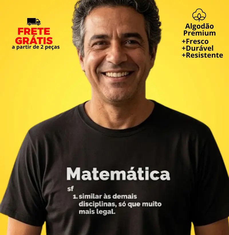 Camiseta Verbete Matemática