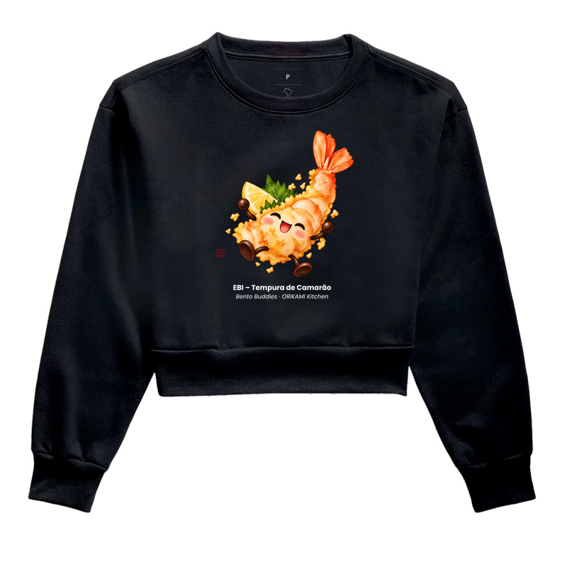 EBI – Tempura de Camarão - Cropped Moletom