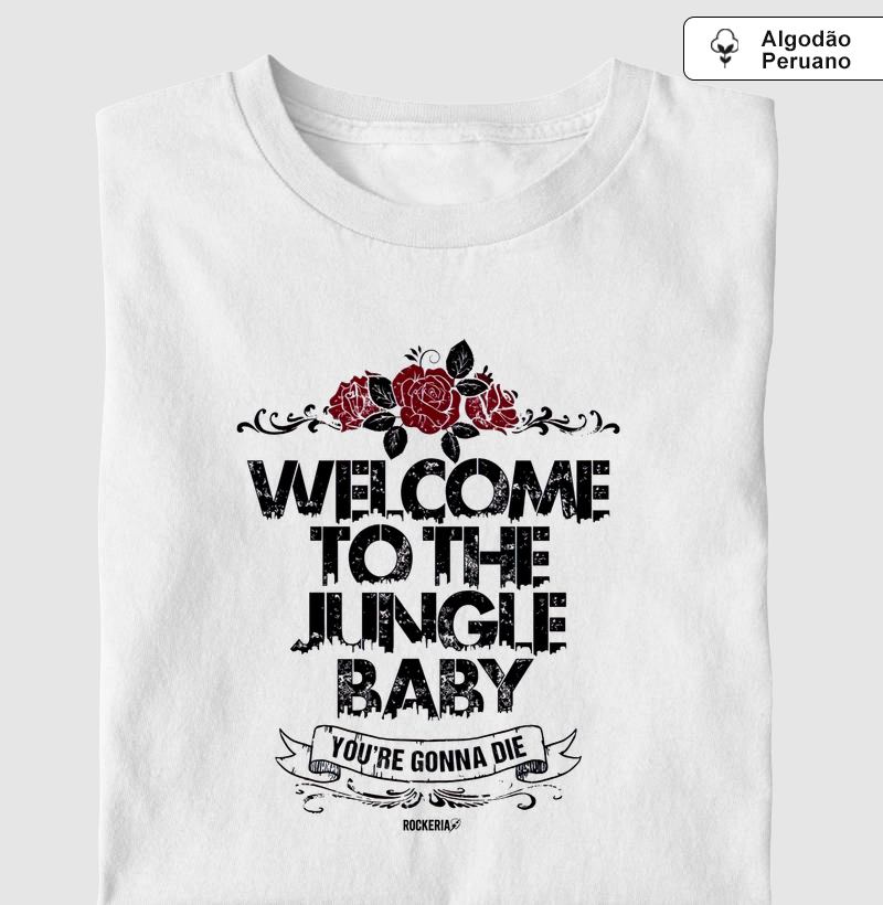 Camiseta Algodão Peruano Guns Welcome to the Jungle