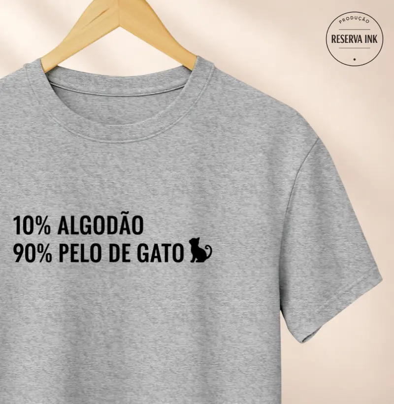 10% Algodão - 90% Pelo de Gato