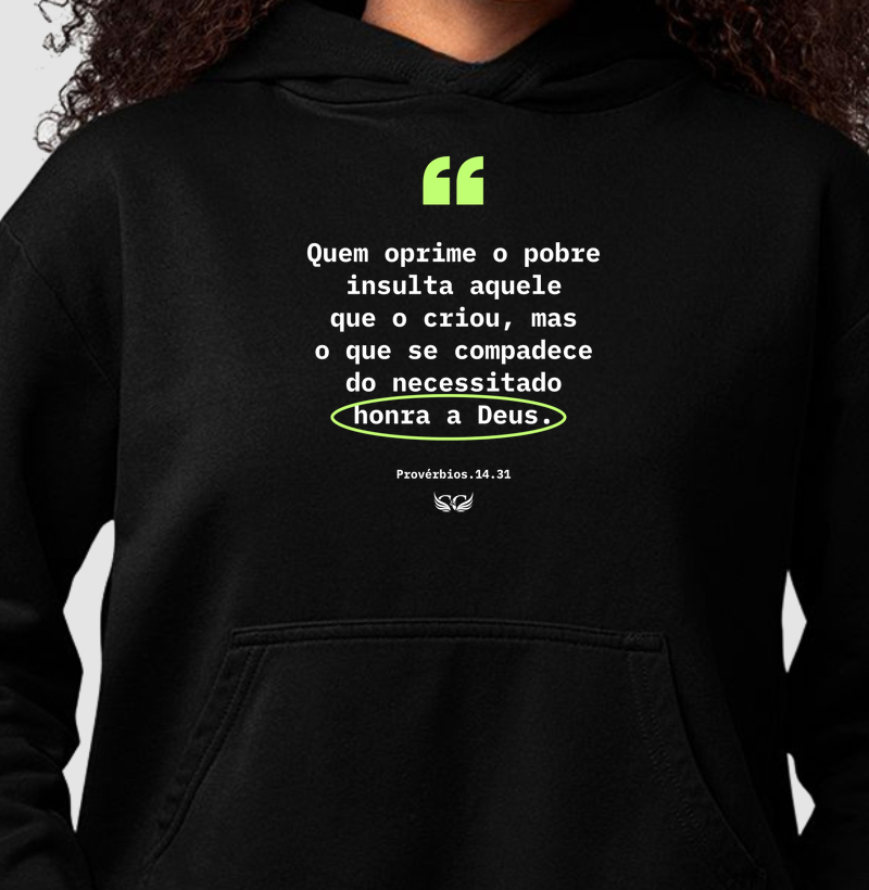 Hoodie Moletom Honra a Deus