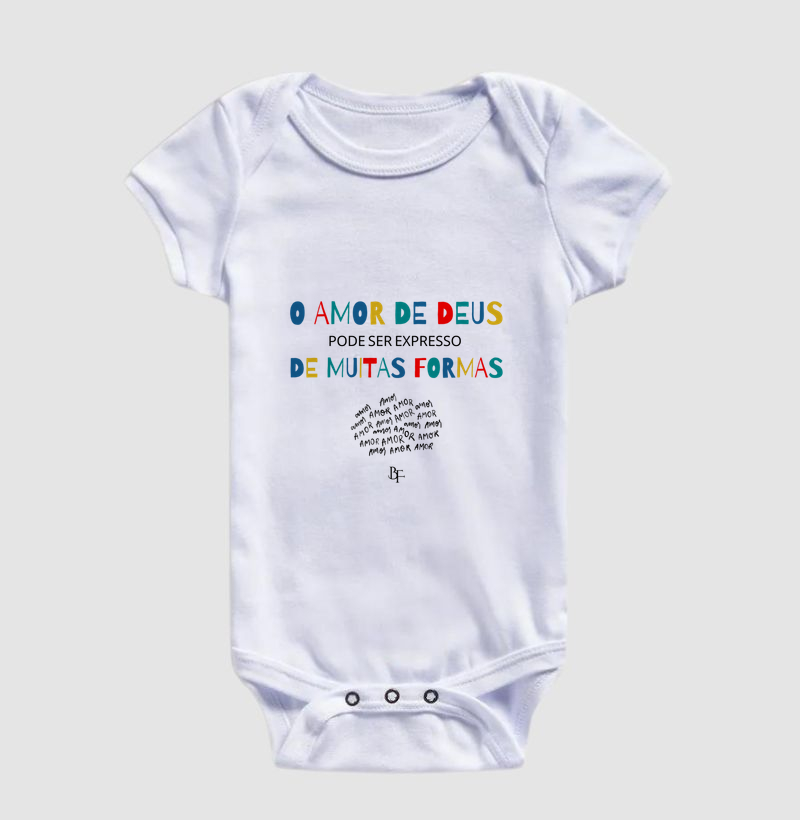 O Amor de Deus pode ser expresso em muitas formas - Body Infantil