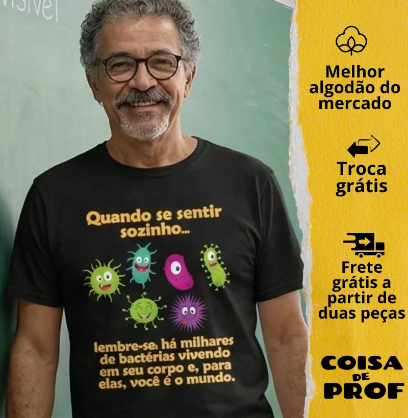 Camiseta Bactérias