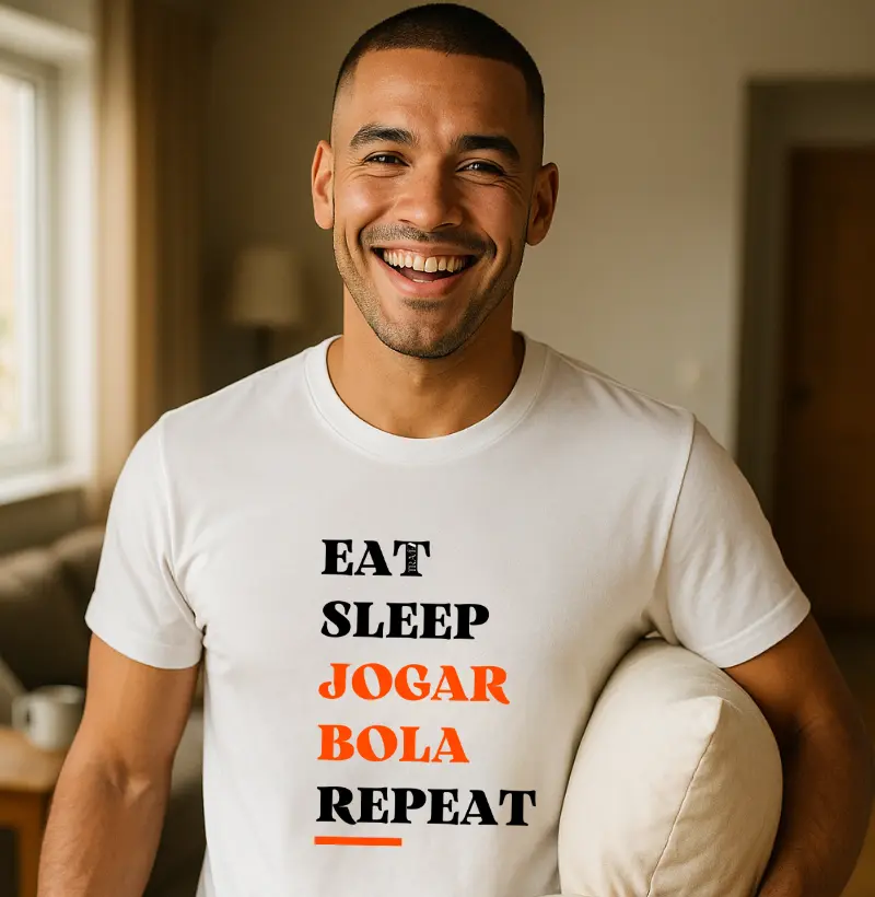 Eat, sleep, jogar bola, repeat