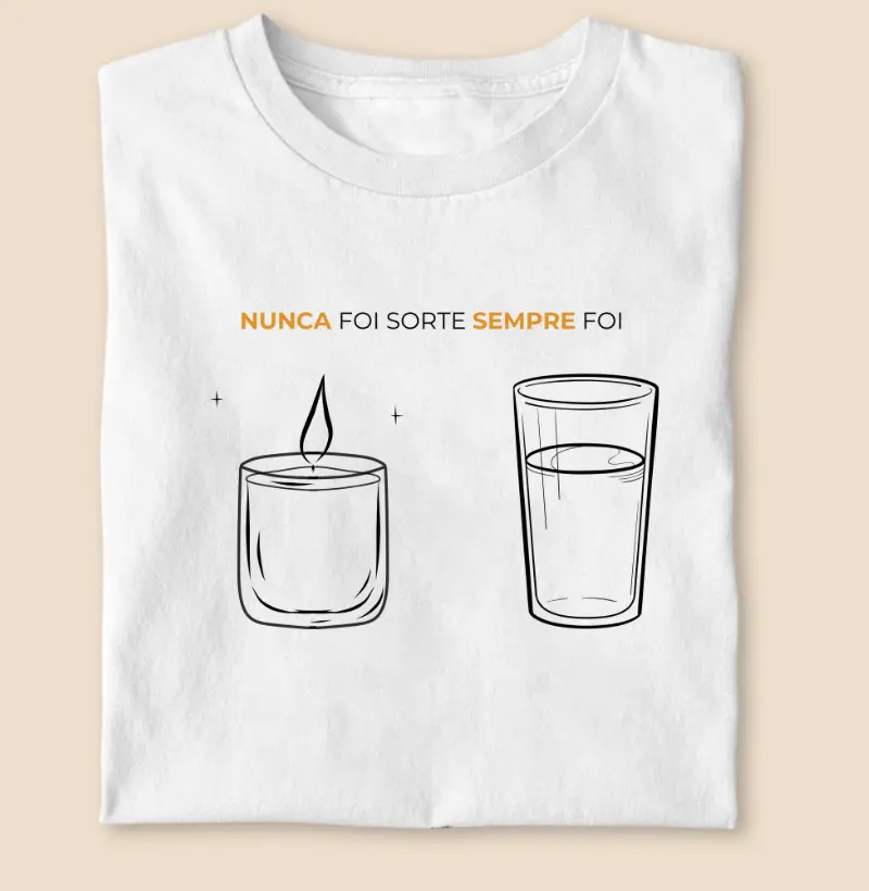 Firmeza vela e copo d'água