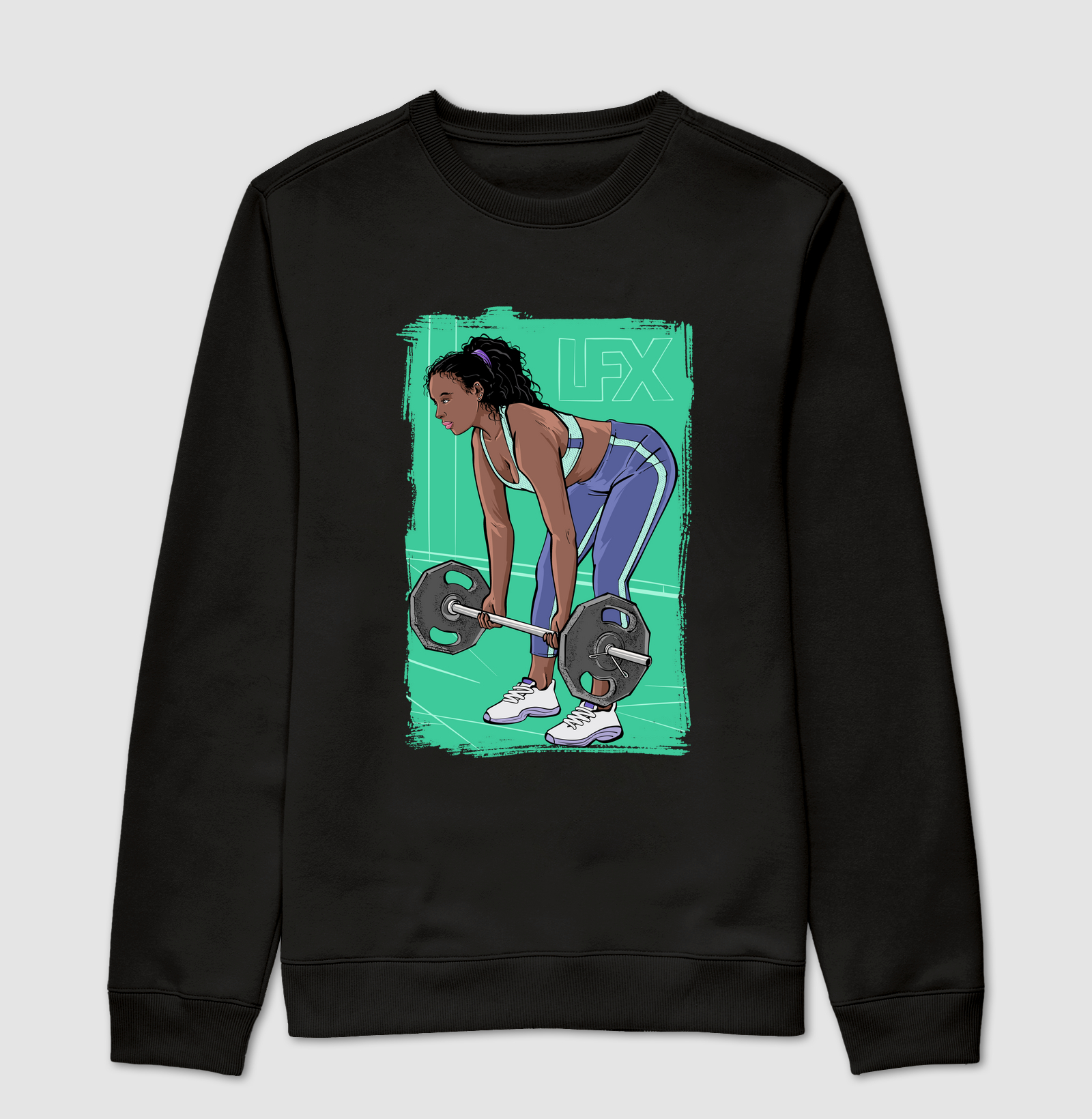 Mulher fazendo Deadlift V02