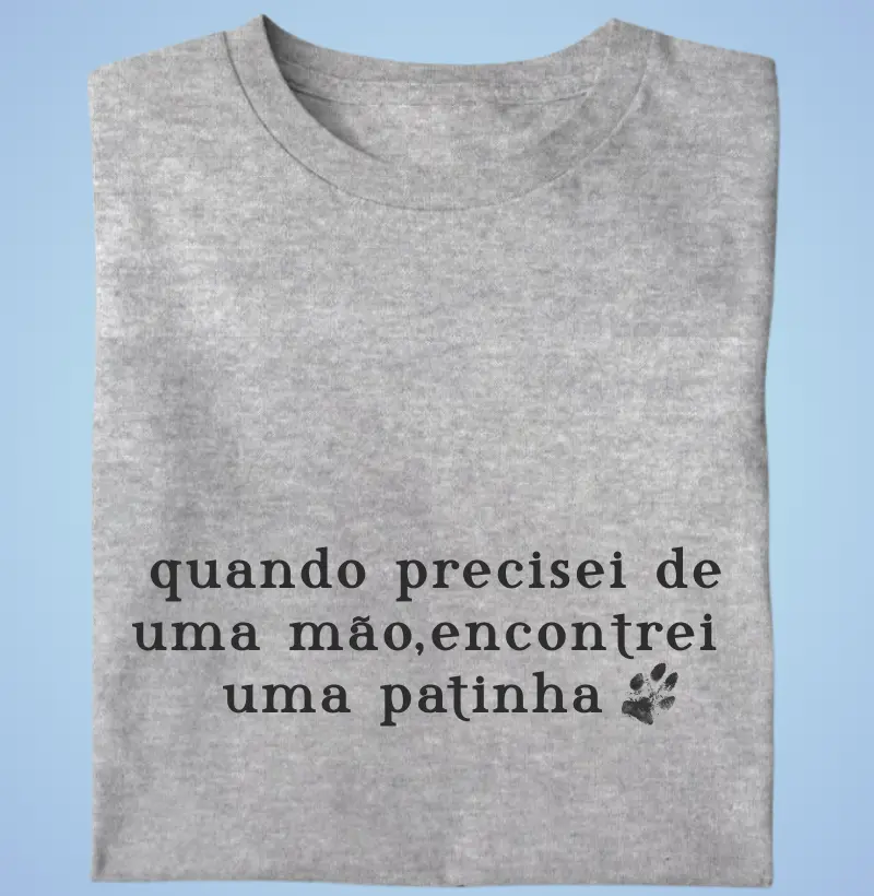 Quando precisei de uma mão...