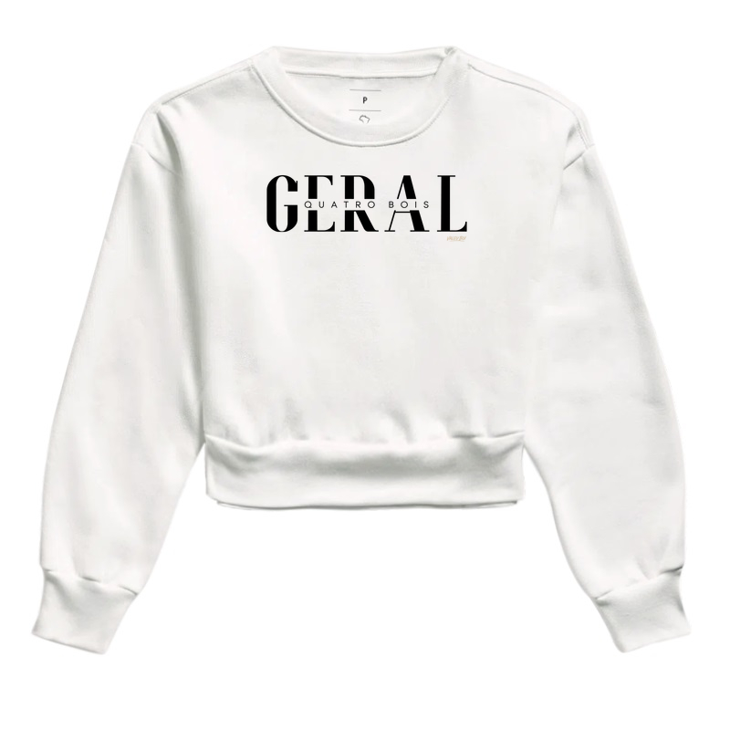 Moletom Cropped - Geral Quatro Bois - Cropped Moletom