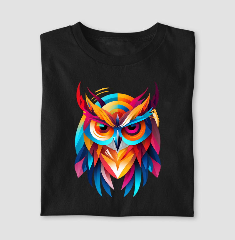 Coruja colors geométrico