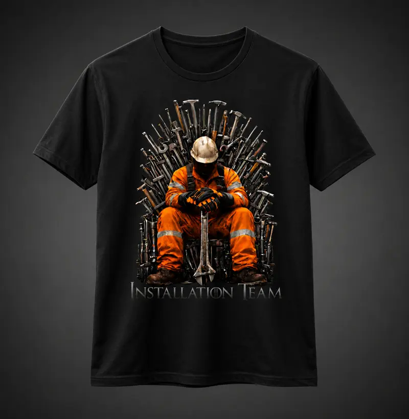Installation Team on the Throne