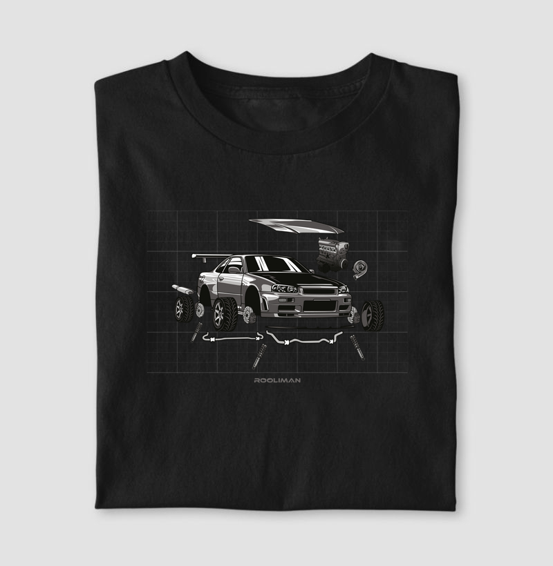 Camiseta Projeto GT-R