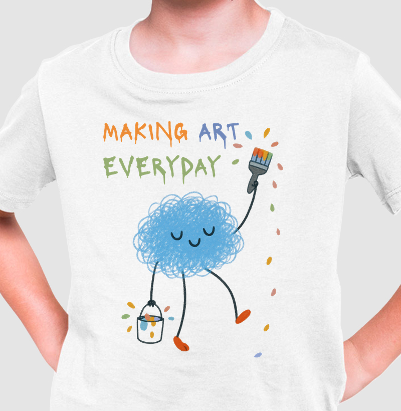 Camiseta make art everyday
