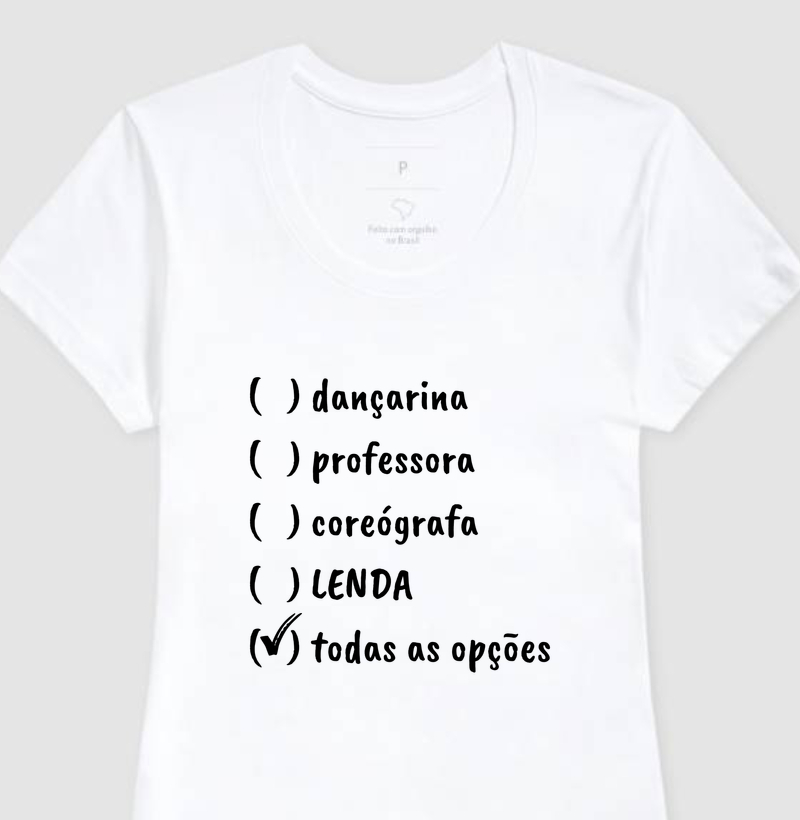 DANÇARINA, TODAS AS OPÇÕES