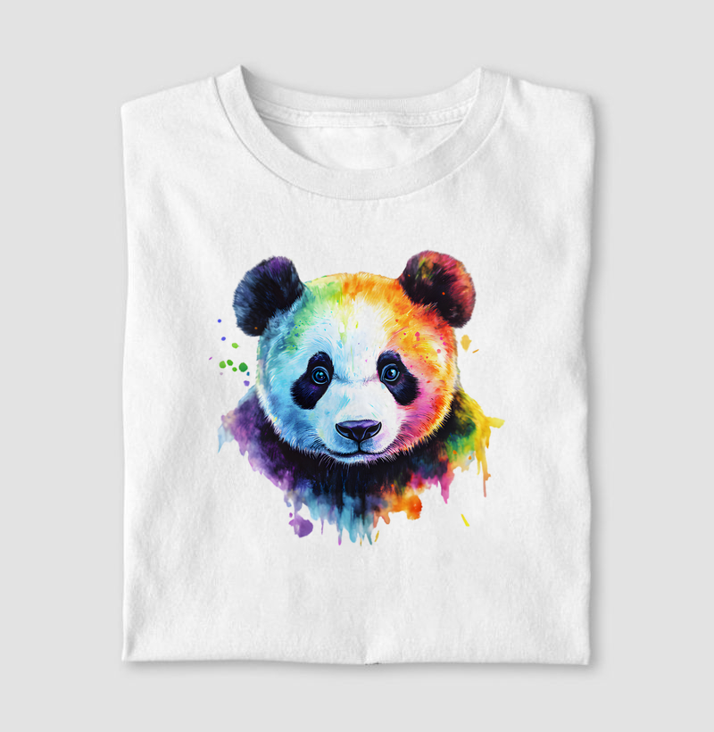 Panda colors aquarela