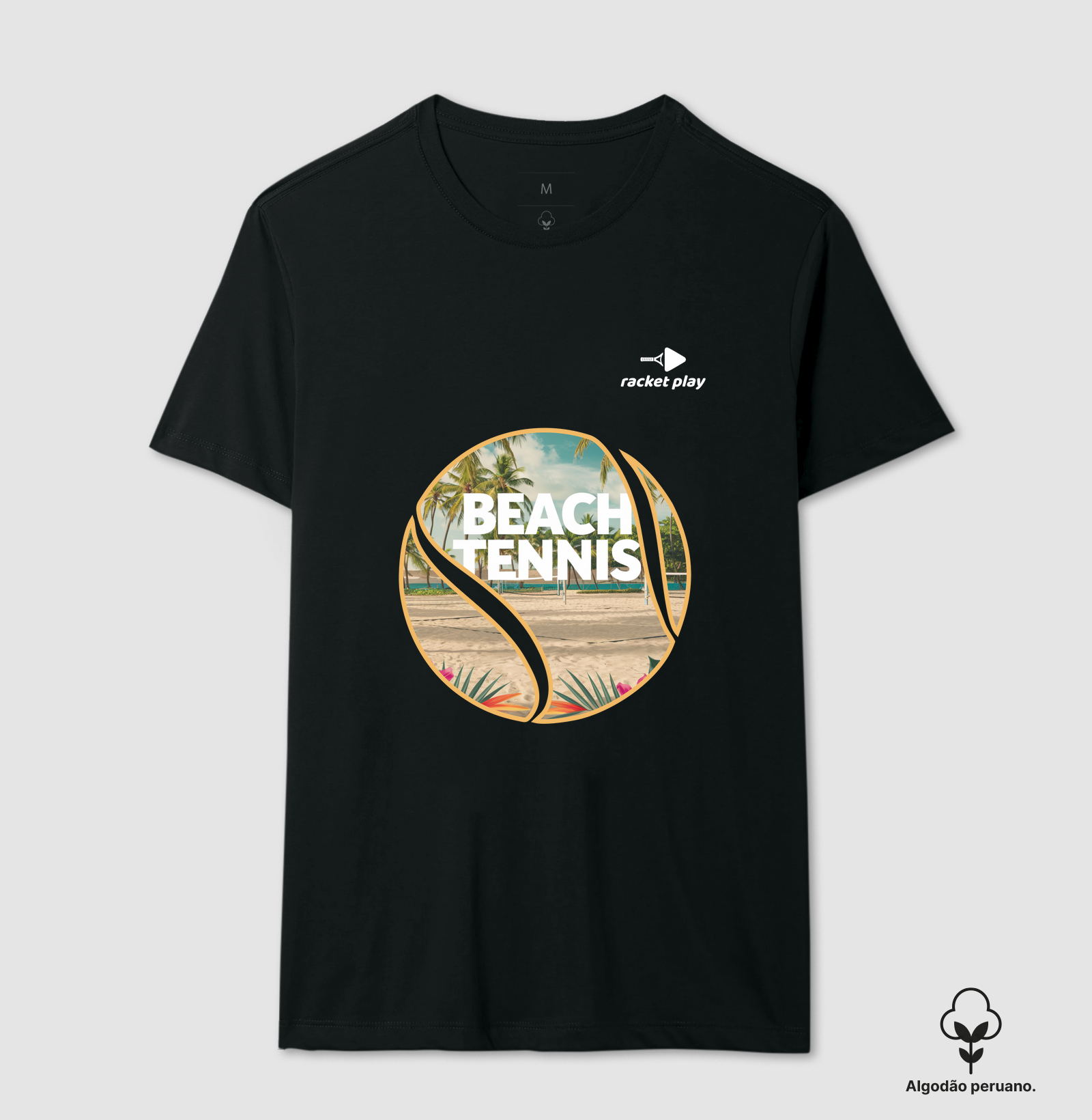 Camiseta Algodão Peruano Beach Tennis - Bola