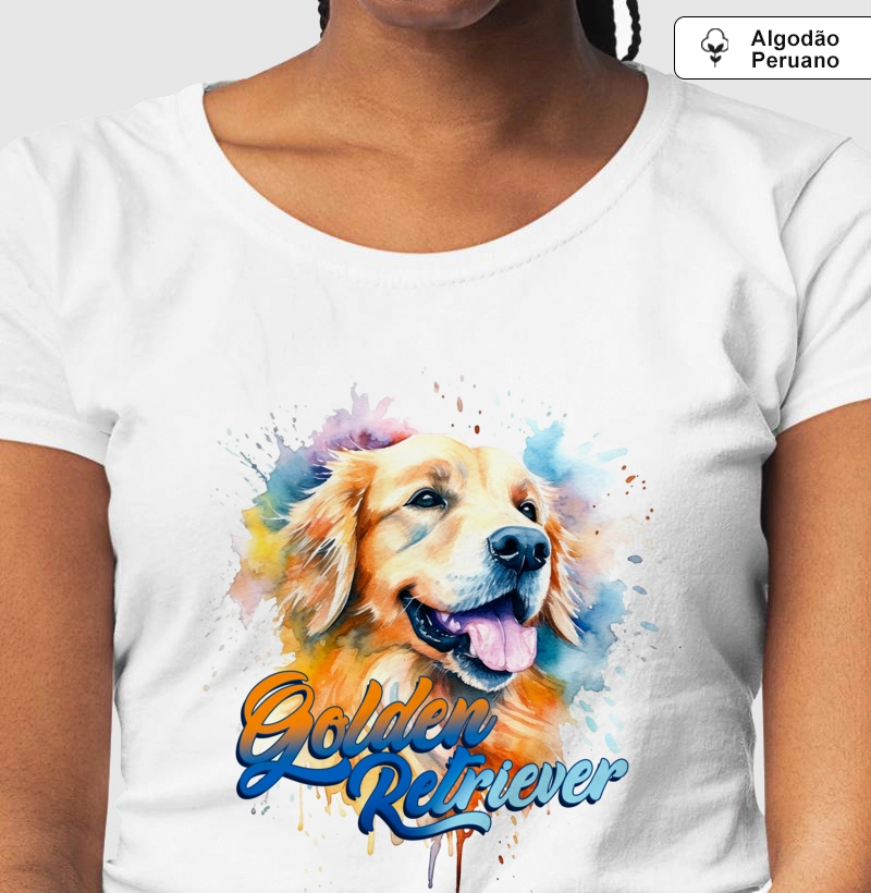 Golden Retriever Aquarela